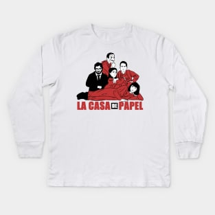 la casa de papel Kids Long Sleeve T-Shirt